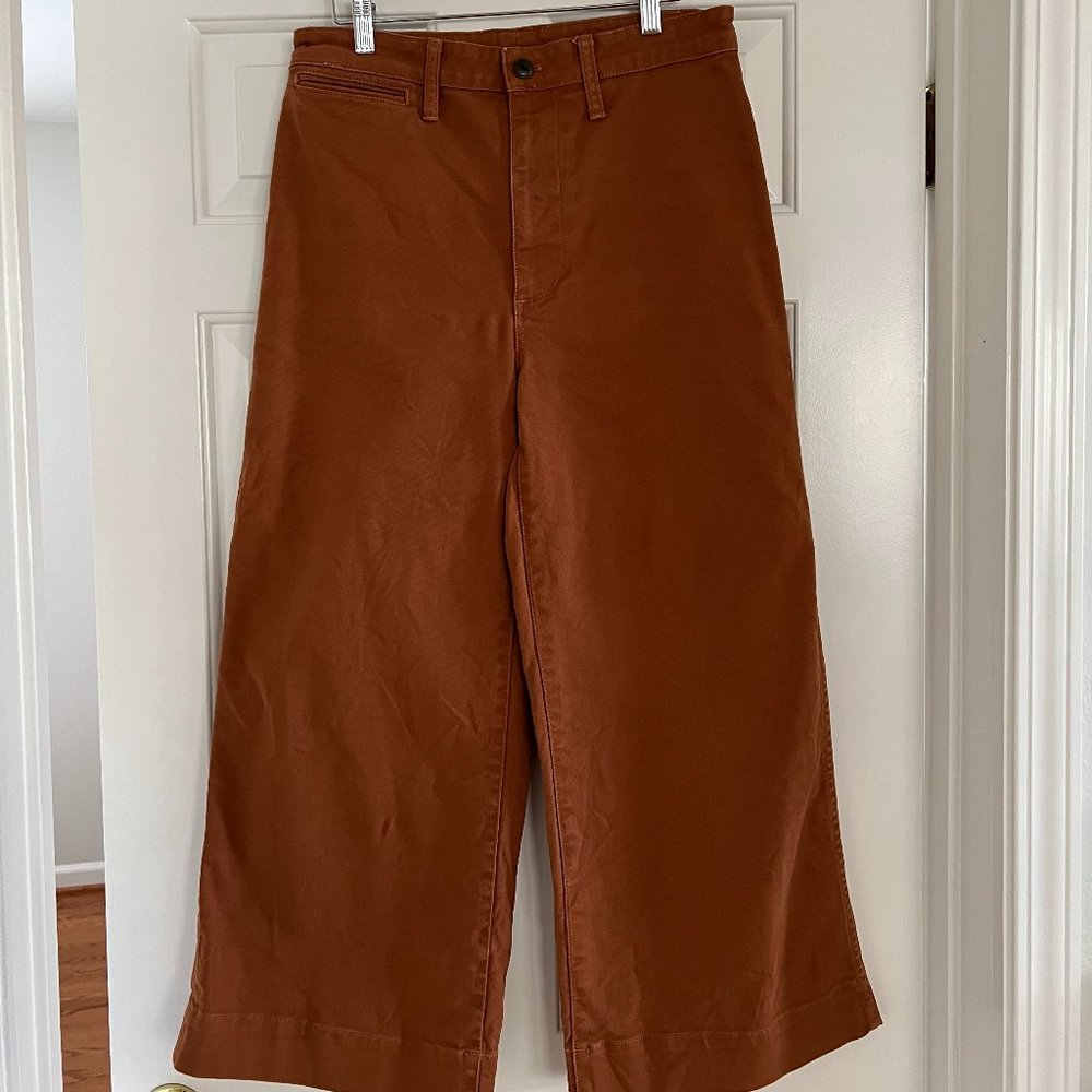 Madewell Emmett Wide-Leg Crop Pants - fits like a size 8